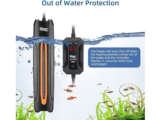 Aquarium heater instelbaar - ledscreen - afbeelding 4 van  5