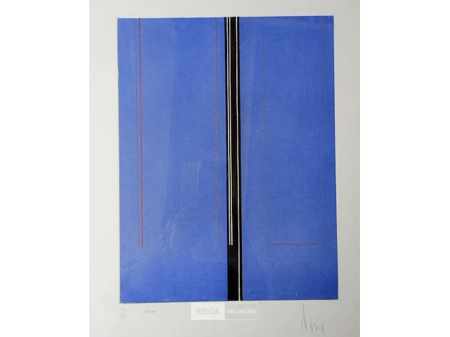 Aquatint op koper, luc peire, mizu - afbeelding 2 van  4