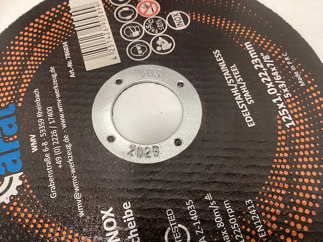 Arat doorslijpschijven 125mm (400x) - afbeelding 3 van  4