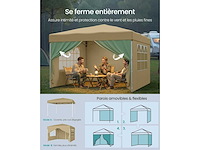 Arbor, opvouwbaar marquee, met zijmuren, 3 x 3 m - afbeelding 5 van  5