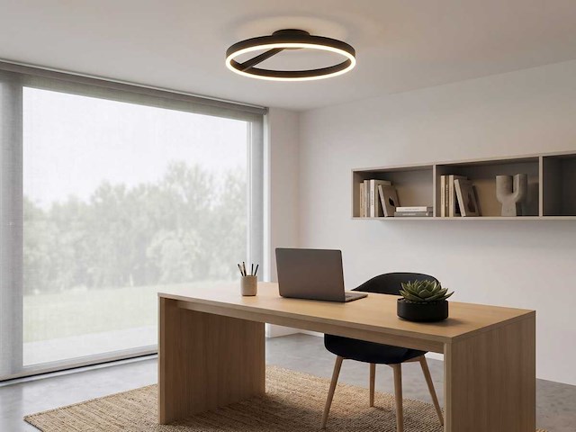 Arcao plafondlamp 60cm 40w led cct 3 kleur & 3 stappen dimmen(1x) - afbeelding 4 van  7
