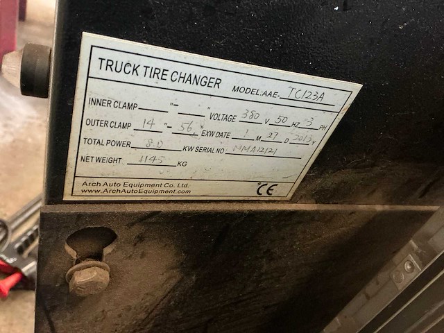 Arch auto equipment aae-tc123 banden de-en montageapparaat - afbeelding 2 van  10