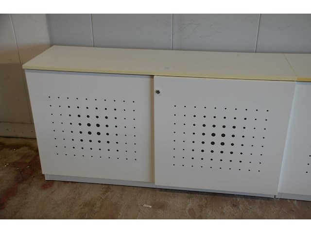 Archiefkast met 2 schuifdeuren en 4 leggers, 160x50x90 - afbeelding 3 van  6