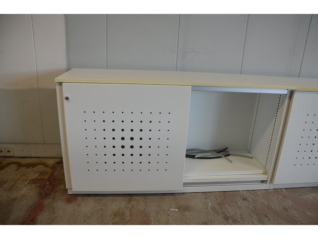 Archiefkast met 2 schuifdeuren en 4 leggers, 160x50x90 - afbeelding 4 van  6