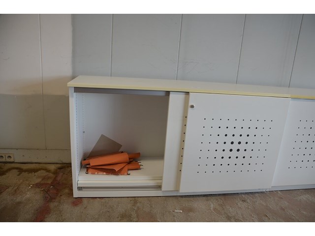 Archiefkast met 2 schuifdeuren en 4 leggers, 160x50x90 - afbeelding 5 van  6