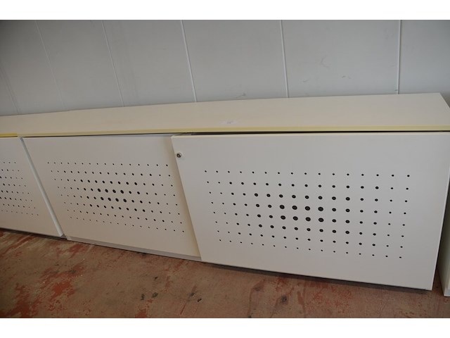 Archiefkast met 2 schuifdeuren en 5 leggers, 240x50x90 cm - afbeelding 1 van  6