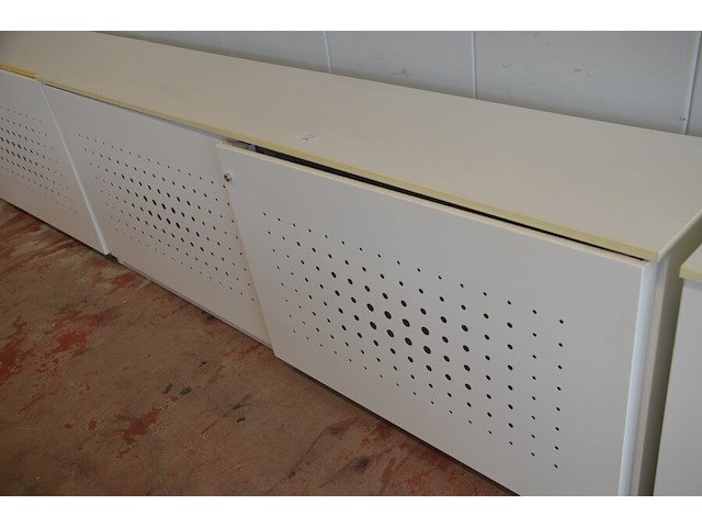 Archiefkast met 2 schuifdeuren en 5 leggers, 240x50x90 cm - afbeelding 3 van  6