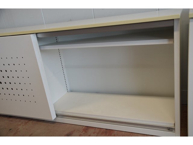 Archiefkast met 2 schuifdeuren en 5 leggers, 240x50x90 cm - afbeelding 4 van  6