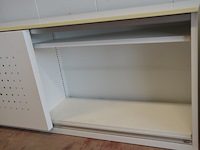 Archiefkast met 2 schuifdeuren en 5 leggers, 240x50x90 cm - afbeelding 4 van  6