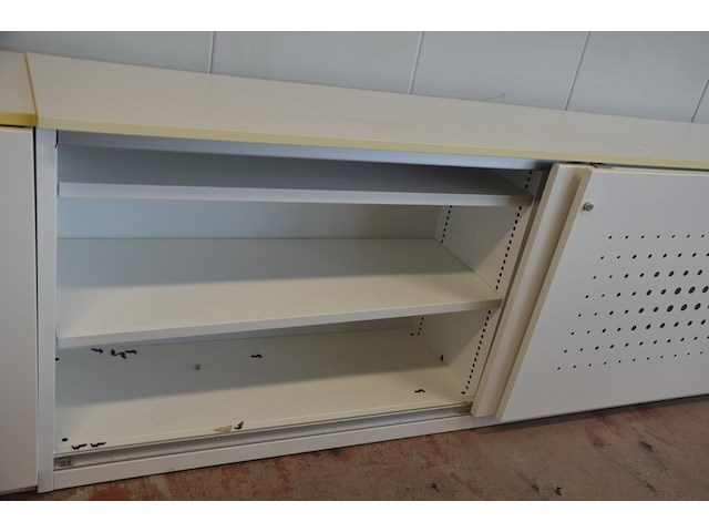 Archiefkast met 2 schuifdeuren en 5 leggers, 240x50x90 cm - afbeelding 5 van  6