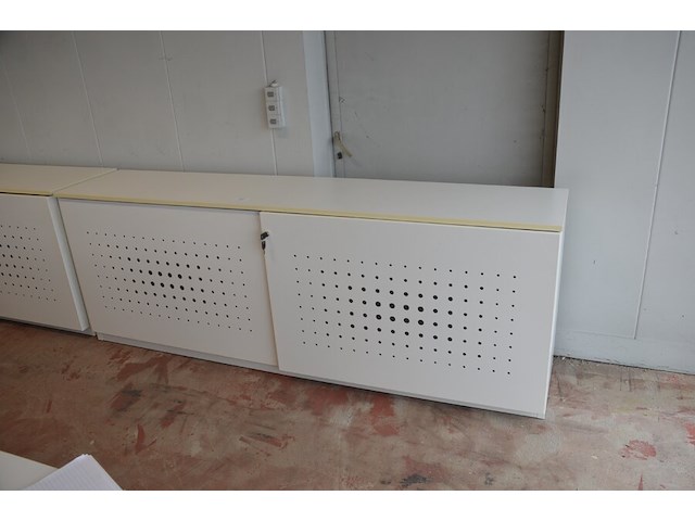 Archiefkast met 2 schuifdeuren en 6 leggers, 240x50x90 cm - afbeelding 1 van  6