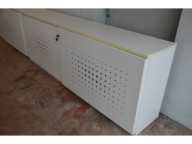 Archiefkast met 2 schuifdeuren en 6 leggers, 240x50x90 cm - afbeelding 3 van  6