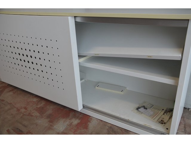 Archiefkast met 2 schuifdeuren en 6 leggers, 240x50x90 cm - afbeelding 5 van  6