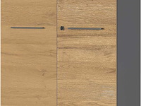 Archiefkast osmond 80cm met 2 deuren - eik/grafiet - afbeelding 2 van  9
