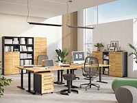 Archiefkast osmond 80cm met 2 deuren - eik/grafiet - afbeelding 6 van  9