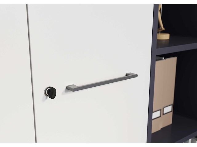Archiefkast osmond 80cm met 2 deuren - lichtgrijs - afbeelding 4 van  9