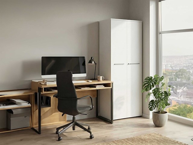 Archiefkast osmond 80cm met 2 deuren - lichtgrijs - afbeelding 8 van  9