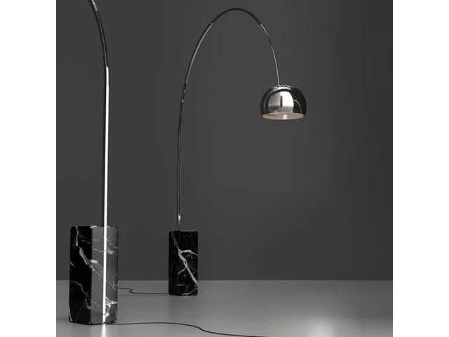 Arco vloerlamp - zwarte marmeren voet - afbeelding 4 van  4