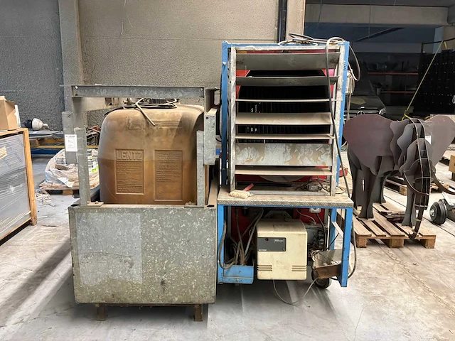 Arcotherm jumbo 170 heater dieselgestookt+ brandstoftank - afbeelding 2 van  6