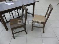 Ardennen-eikenhouten tafel + 4 stoelen - afbeelding 2 van  5