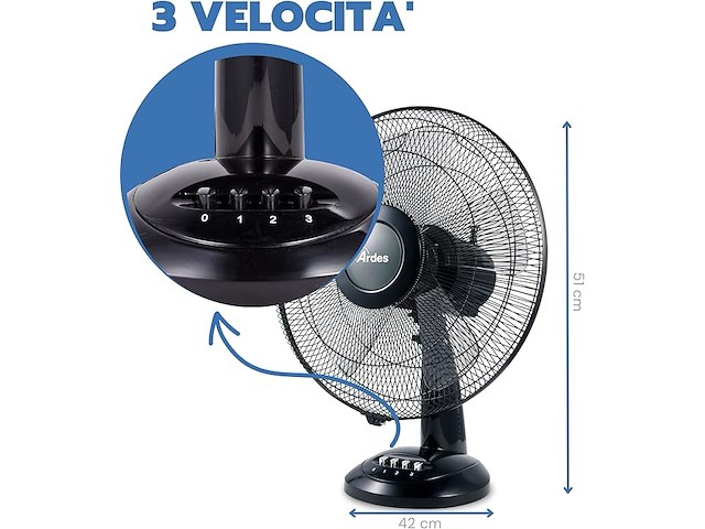 Ardes tafelventilator - afbeelding 2 van  3