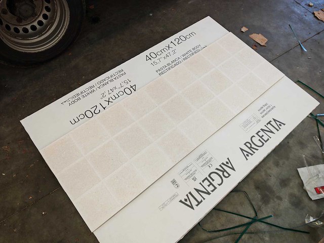 Argenta dimension rough cream decor mat wandtegel 40x120 cm 22,56 m² - afbeelding 4 van  7