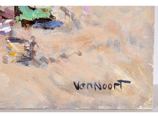 Arie-kees van noort - zandvoort - olie op paneel - gesigneerd - 30x45 cm - afbeelding 2 van  12