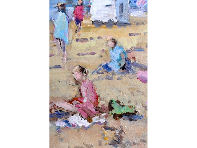 Arie-kees van noort - zandvoort - olie op paneel - gesigneerd - 30x45 cm - afbeelding 12 van  12