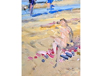 Arie-kees van noort - zandvoort - olie op paneel - gesigneerd - 30x45 cm - afbeelding 4 van  12