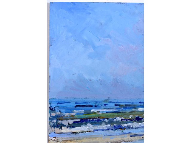 Arie-kees van noort - zandvoort - olie op paneel - gesigneerd - 30x45 cm - afbeelding 8 van  12