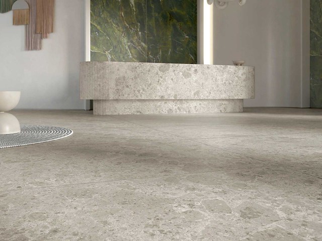 Ariostea ultra fragmenta grigio luminoso soft 100x100 cm - vloertegel 88m² - afbeelding 3 van  4