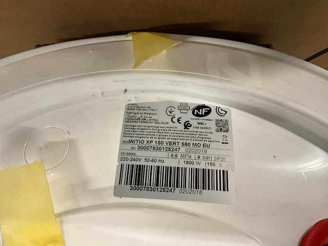 Ariston - initio xp 150 vert 560 mo eu - various central heating - afbeelding 2 van  2