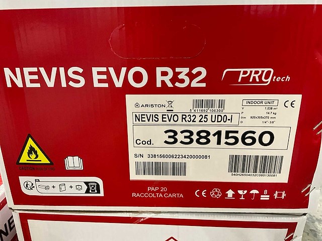 Ariston binnenunit nevis evo r32 25 ud0-i airconditioning (5x) - afbeelding 4 van  4