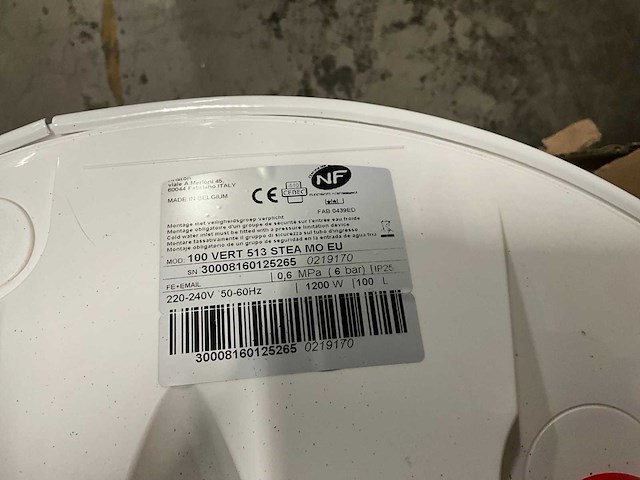 Ariston sgb 100 vert 513 stea mo eu boiler - afbeelding 3 van  4