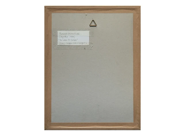 Armand rassenfosse (1862-1934), an ex-libris design for 'a. simon', 1929, pencil and sanguine on paper 20 x 14 cm. (7.87 x 5.50 in.), frame: 42 x 32 cm. (16.53 x 12.59 in.) - afbeelding 3 van  3