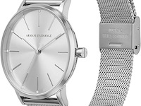 Armani exchange ax5535 women's watch with 36 mm silver stainless steel case with stainless steel mesh strap - afbeelding 2 van  6