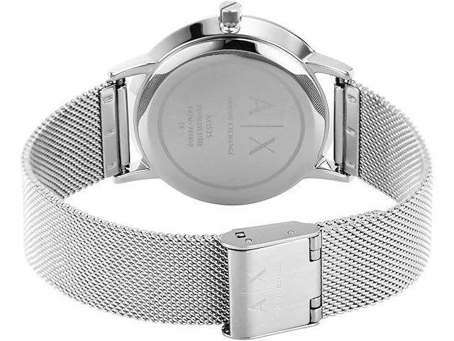 Armani exchange ax5535 women's watch with 36 mm silver stainless steel case with stainless steel mesh strap - afbeelding 5 van  6