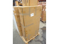 Armoire de jardin en bois, placard de jardin en bois avec étagères et double portes - afbeelding 7 van  7