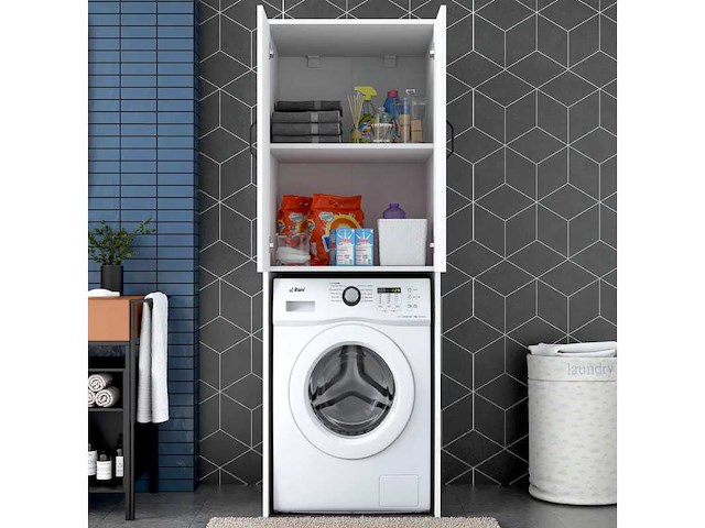 Armoire pour lave-linge - blanc - afbeelding 7 van  11