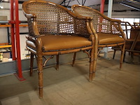 Armstoel koloniale stijl (x2) - afbeelding 3 van  8