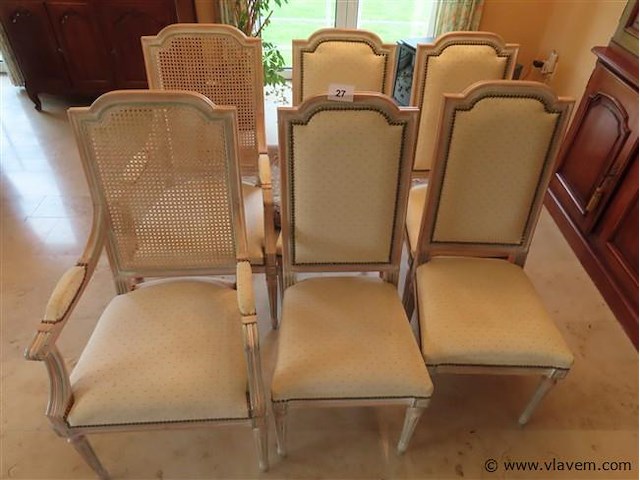 Armstoelen 2 stuks en stoelen 4 stuks - afbeelding 1 van  3