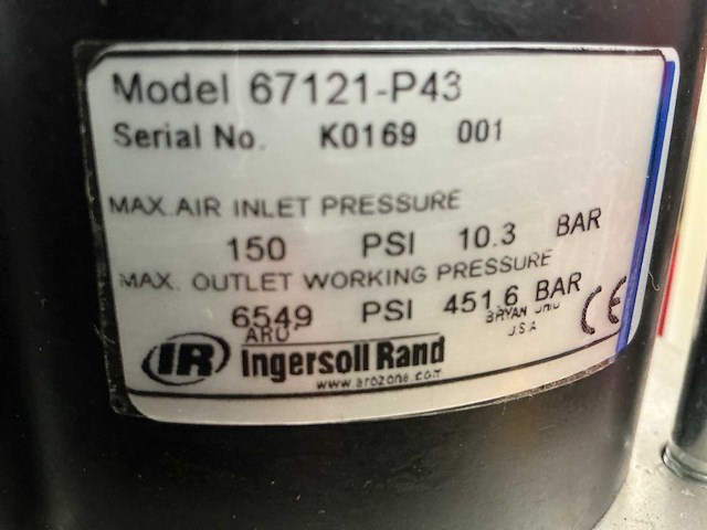 Aro 6712x-p4x hydraulische plunjerpomp - afbeelding 6 van  7