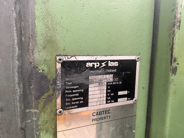 Arplas rpd100 puntlasmachine - afbeelding 8 van  17
