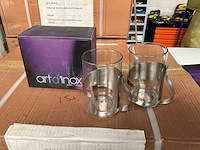 Art d’ inox theeglazen set van 2 stuks in geschenkdoosje (23x) - afbeelding 1 van  7