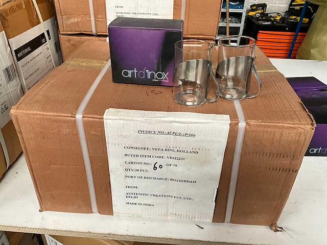 Art d’ inox theeglazen set van 2 stuks in geschenkdoosje (23x) - afbeelding 2 van  7
