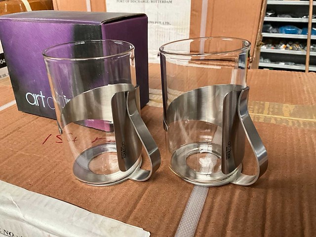 Art d’ inox theeglazen set van 2 stuks in geschenkdoosje (23x) - afbeelding 3 van  7