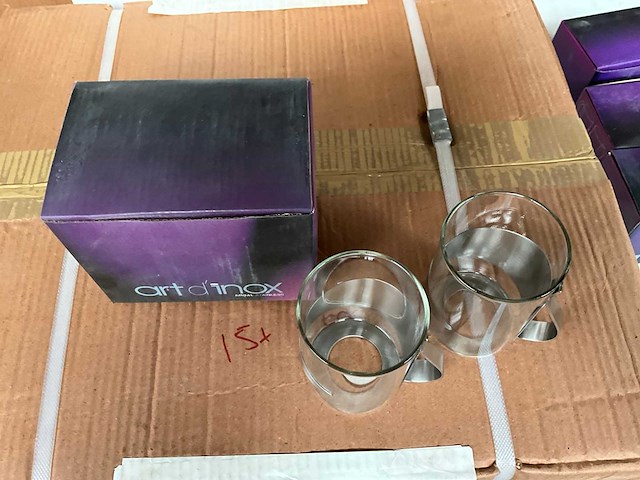 Art d’ inox theeglazen set van 2 stuks in geschenkdoosje (23x) - afbeelding 4 van  7