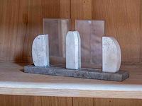 Art deco fotolijst uit marmer - afbeelding 2 van  2