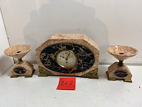 Art deco schouwgarnituur - afbeelding 1 van  2