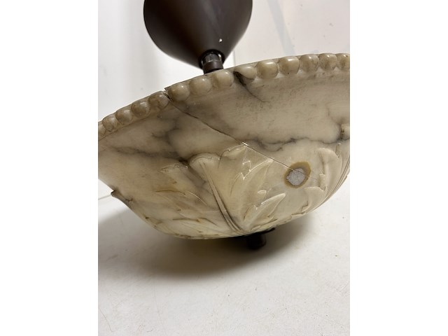 Art nouveau albaster luster - afbeelding 4 van  5